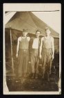 LeRoy M. Hale and soldiers outside tent